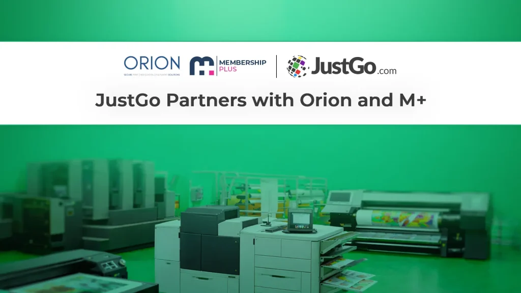JustGo Announces New Partnership with Orion Security Print and Membership Plus